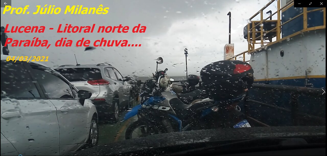 Lucena, north coast of Paraíba, rainy day ...