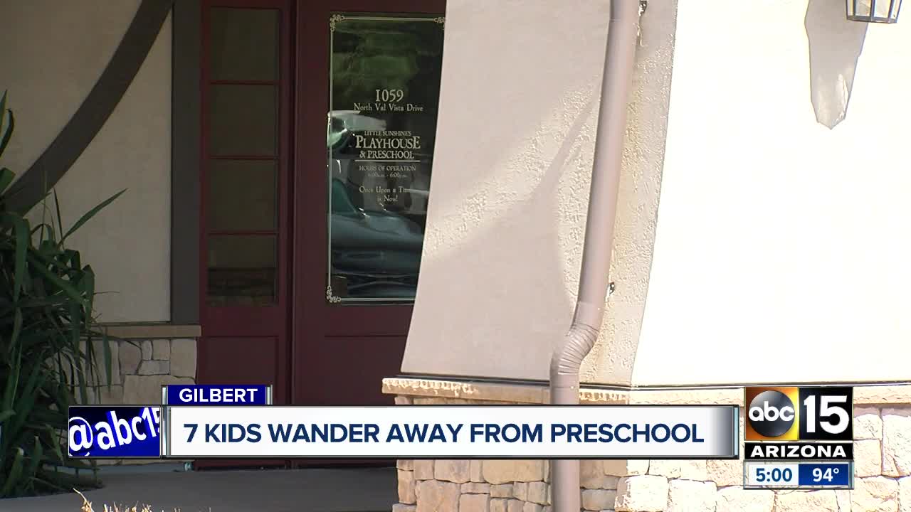 Seven children wander away from Gilbert preschool through open gate