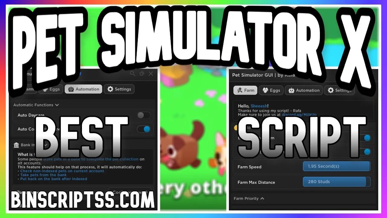 ROBLOX Pet Simulator X Script - Amazing Features *PASTEBIN 2023*