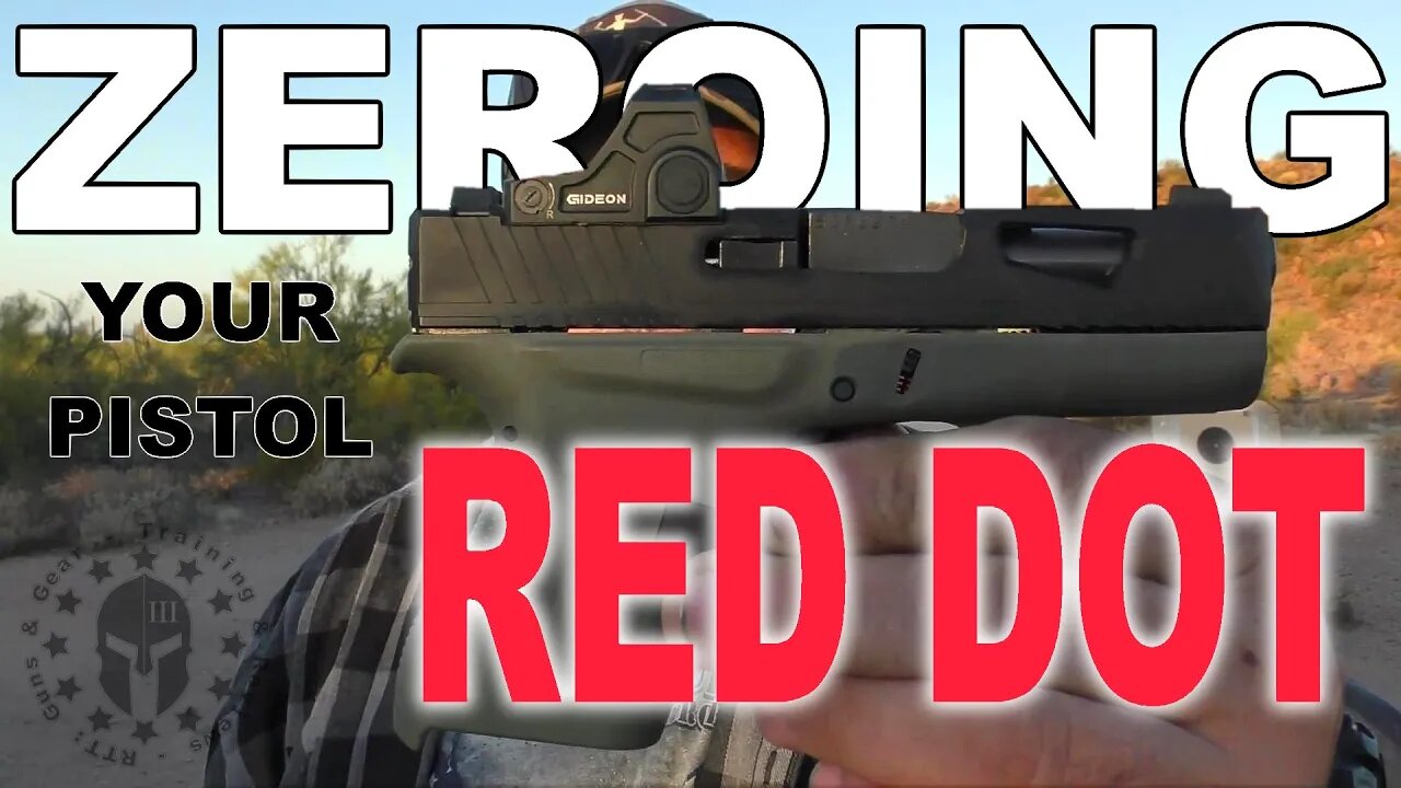 Zeroing My Pistol Red Dot | Glock 43 - The Gideon Optics Judge