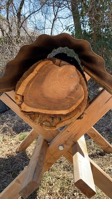 Clear Creek Limb Hive gets a roof.