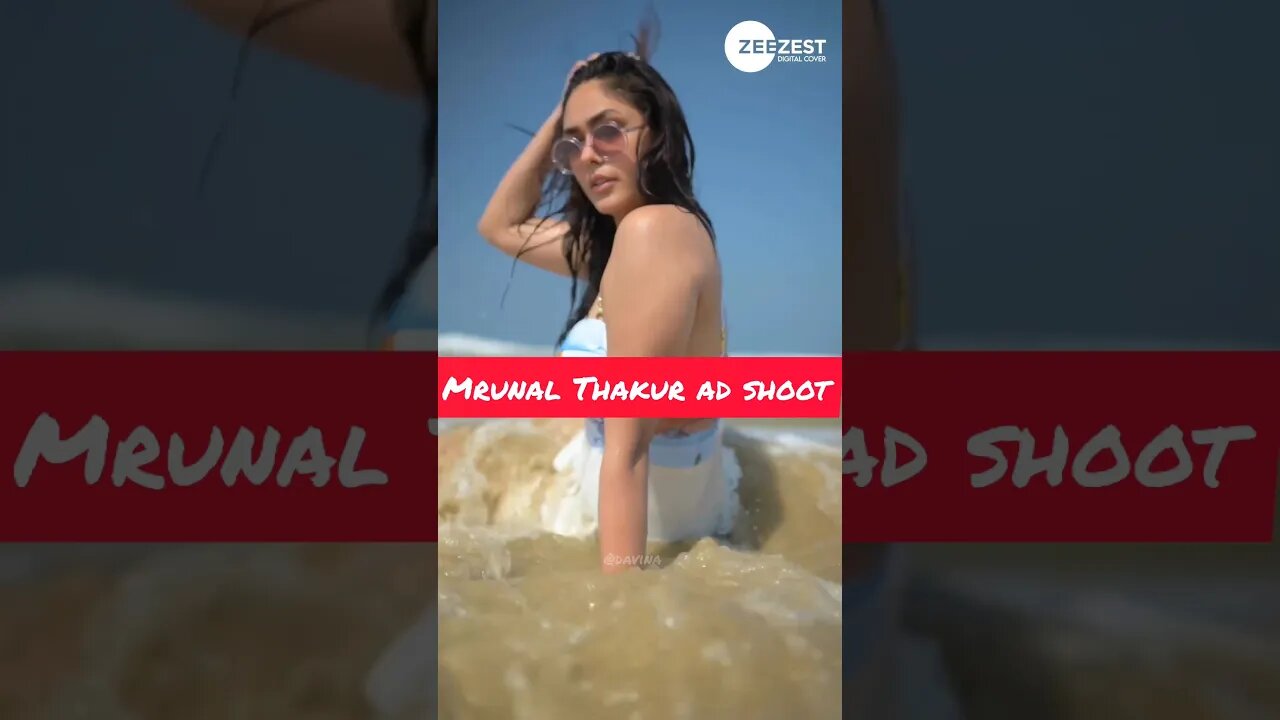 Mrunal Thakur ad shoot for Zee TV 🔥❤️ #mrunalthakur #shorts