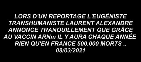 POURQUOI TANT S'ACHARNER À VACCINER LES PERSONNES ÂGÉES ?