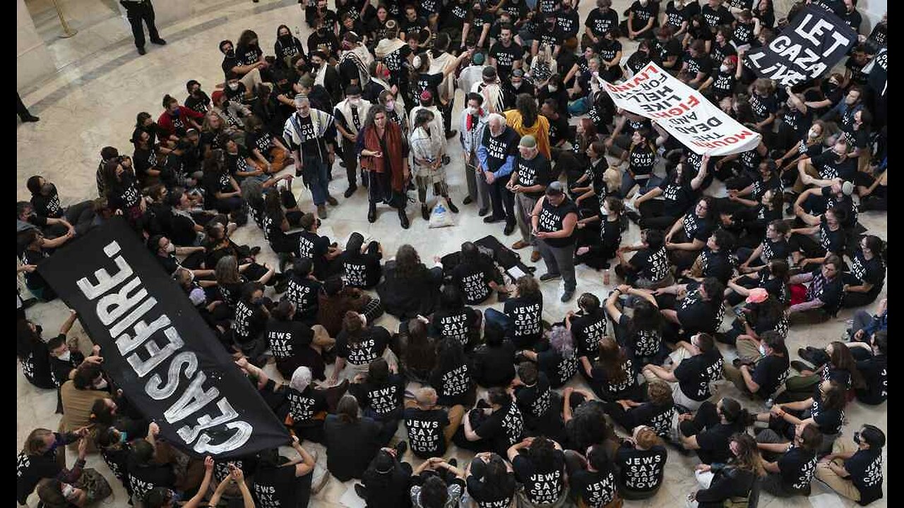 ‘Signs of Hope’: One Man’s Sign Steals the Show After Anti-Israel Protest Breaks Out