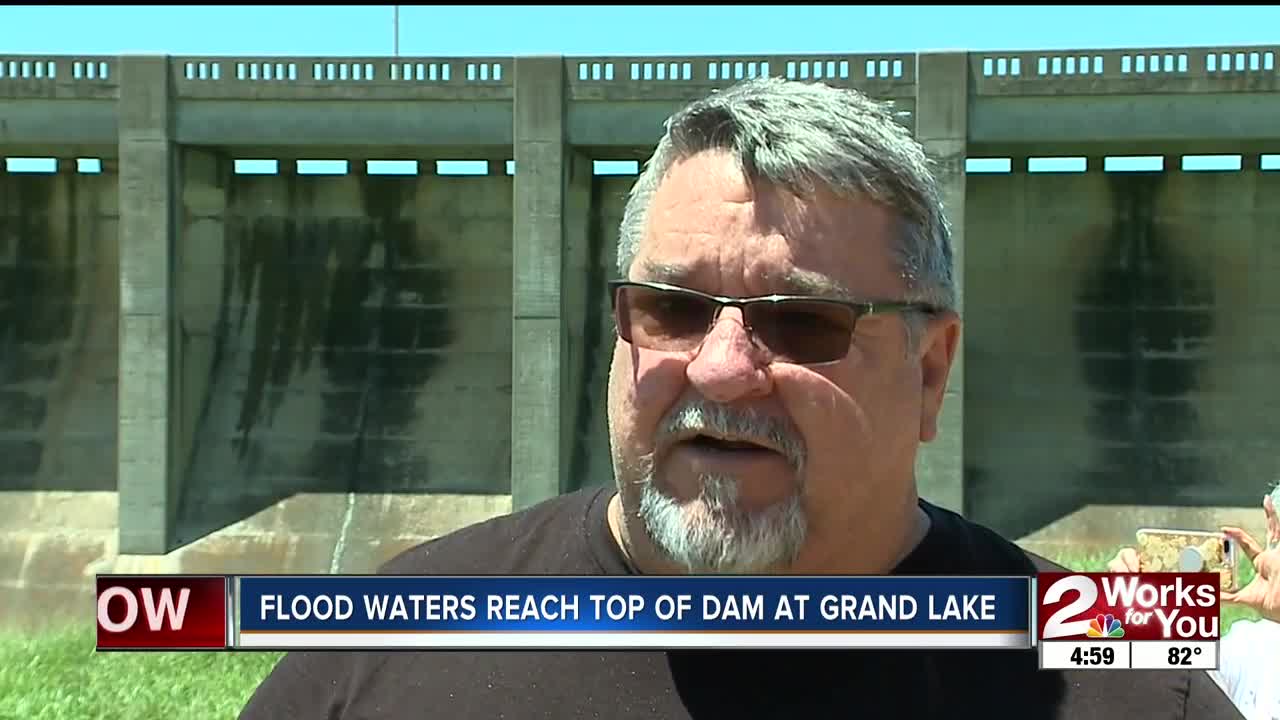 Pensacola Dam roars as Grand Lake reaches near max flood capacity