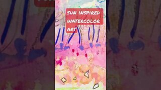 Sunrise inspired art #paintwithaudrey #palettestories #100dayproject2023 #teaser #watercolor #day80