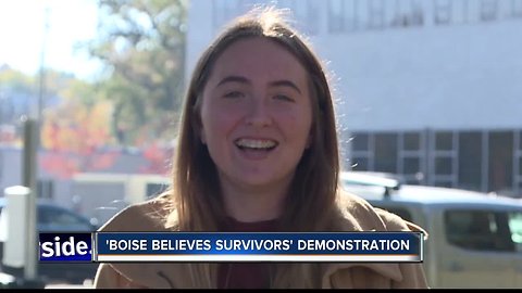 Students speak out on sexual assault in 'Boise Believes Survivors' demonstration