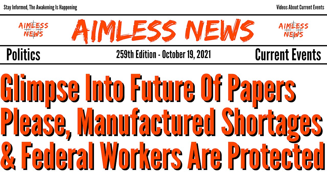 Hilarious Glimpse Into Future Of Papers Please, Manufactured Shortages & Federal Workers Are Covered