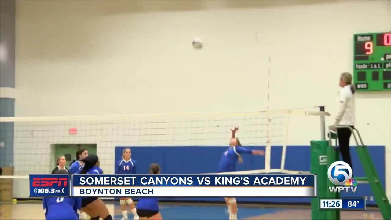 Somerset Canyons vs King's Academy volleyball 9/10