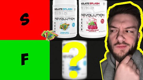 Revolution Nutrition ISOLATE SPLASH TIER LIST