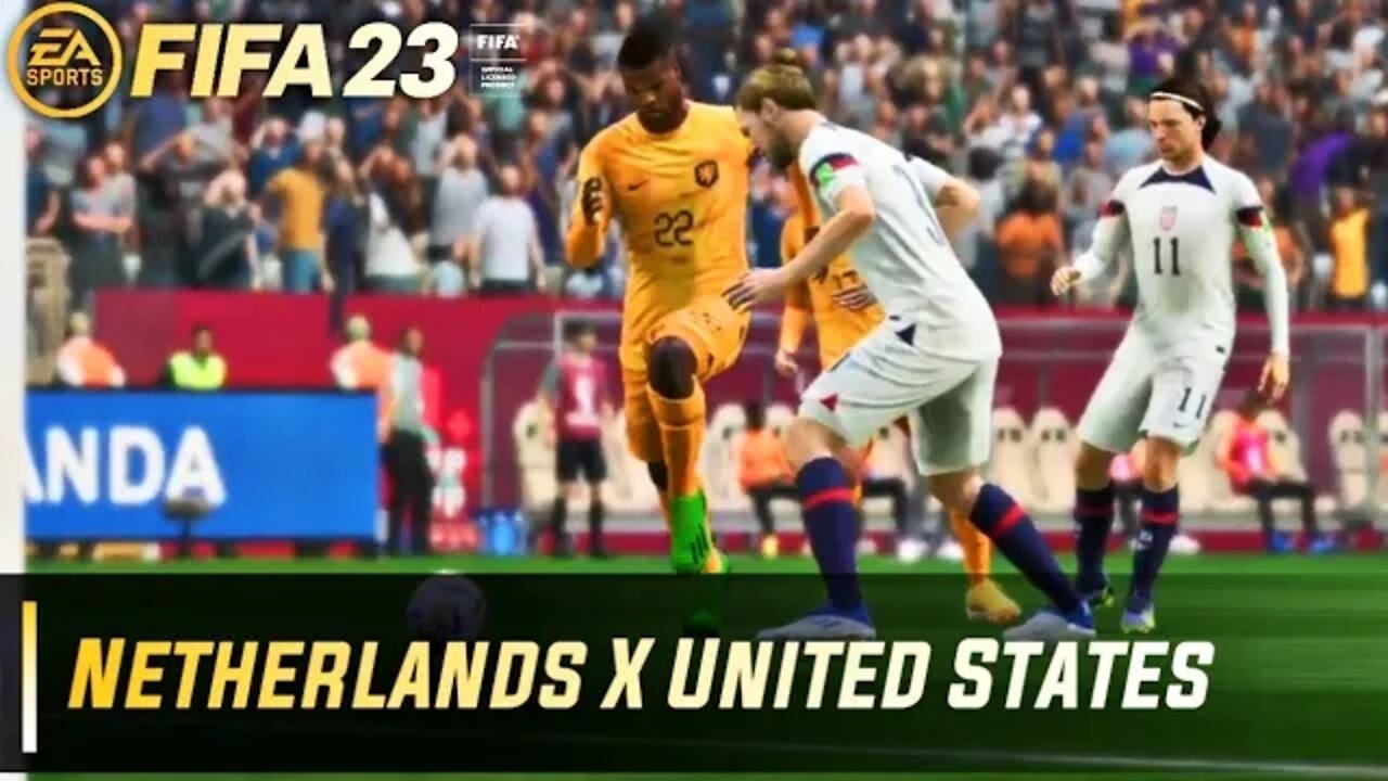 FIFA 23 - Netherlands X United States | Final Round of 16, FIFA World Cup Qatar 2022