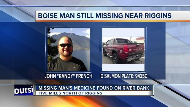 Search continues for missing Boise man, medical items located on banks of Salmon River