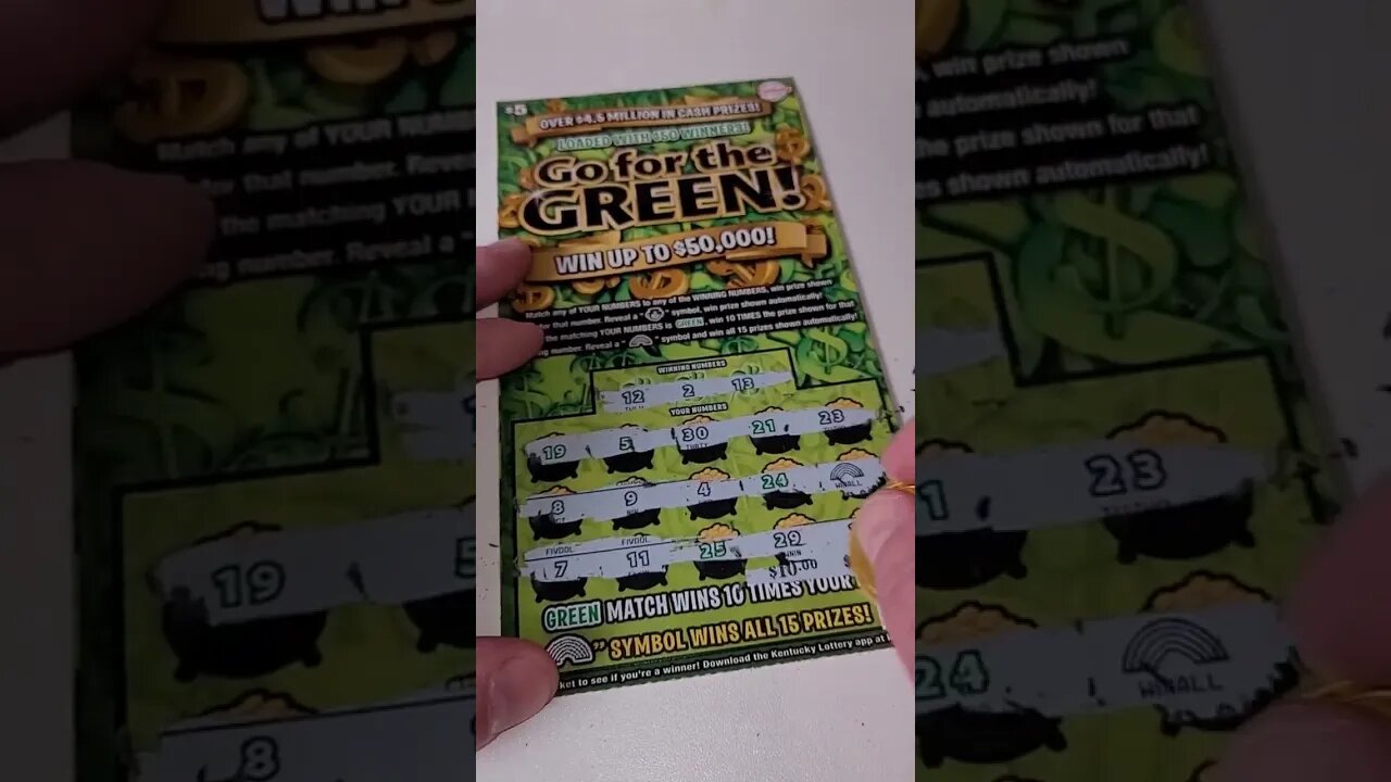 HUGE Lottery Winning Scratch Off Ticket!