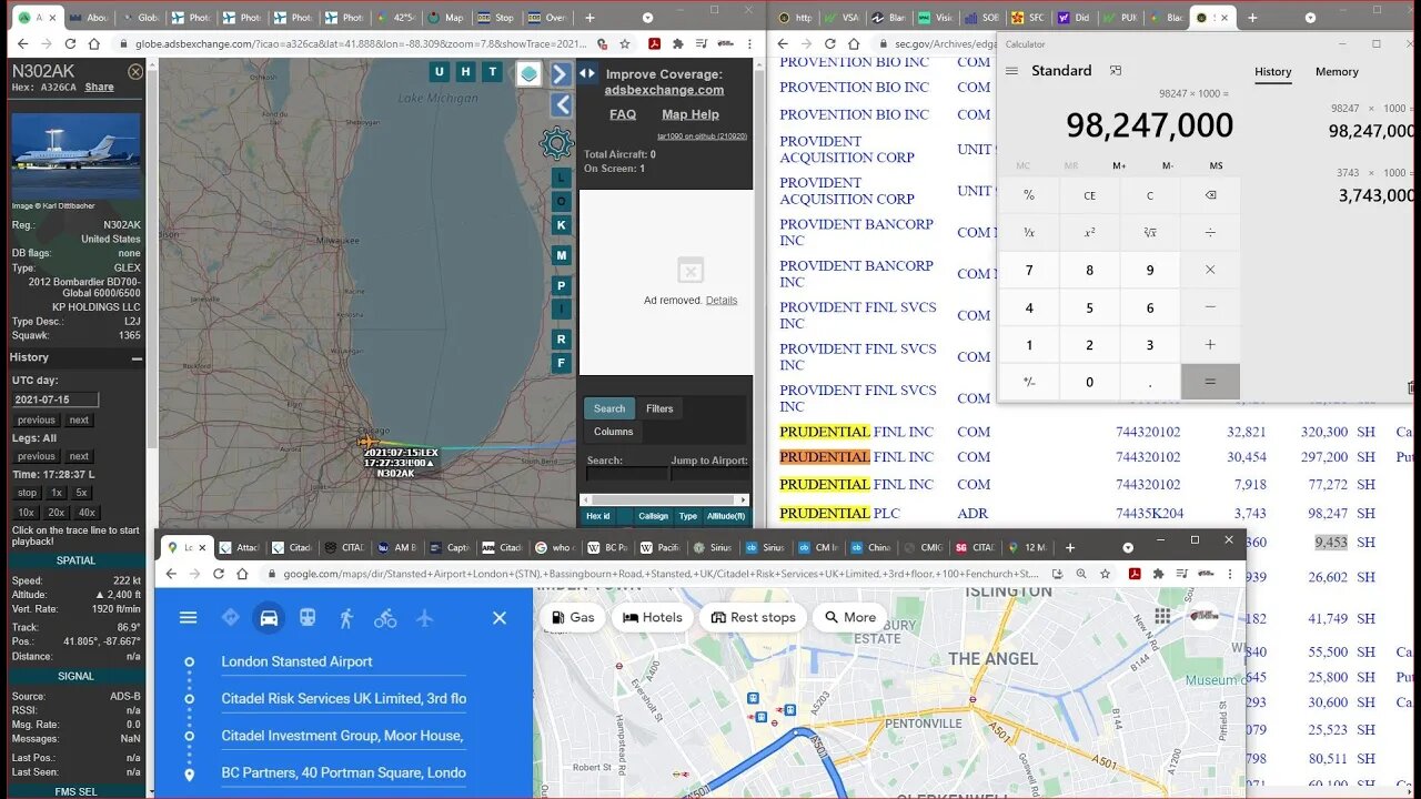 Ken Griffin's Flightpath; Live Whistleblower Recording to SECđź’ĄCitadel Money Laundering? AMC & GME!