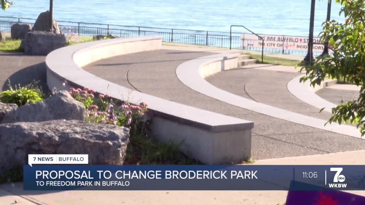 Community leaders call to change the name of Broderick Park to “Freedom Park”