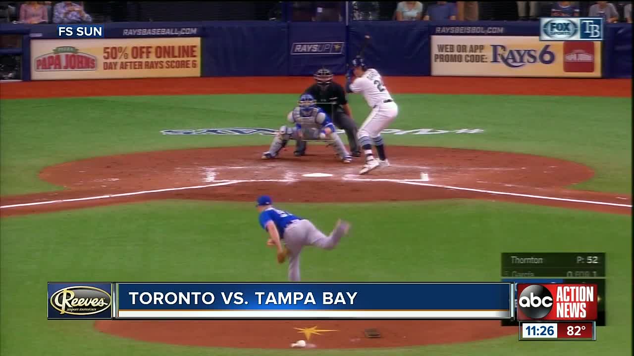 Willy Adames knocks in run in 11th inning helping Tampa Bay Rays beat Toronto Blue Jays 4-3