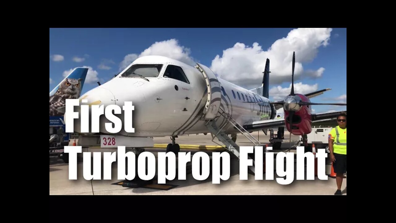 My First Flight on the Saab 340 Turboprop Airplane