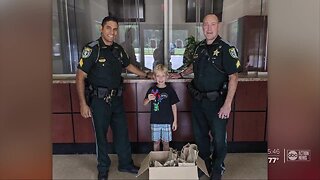 Brooksville kindergartner delivers care packages to frontline workers