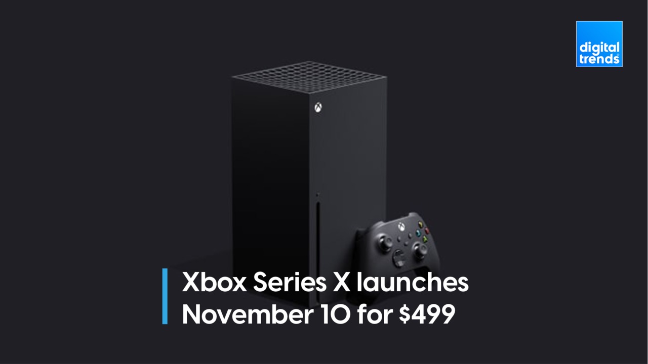 Xbox Series X launches November 10 for $499