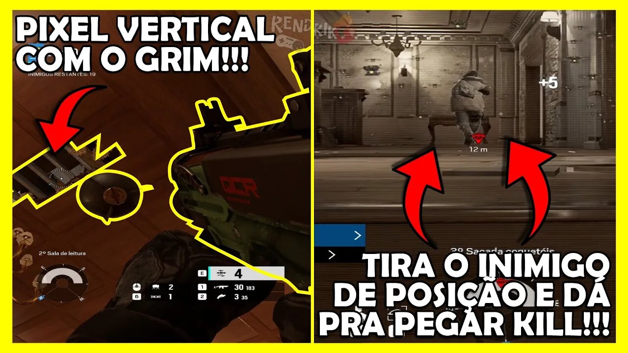 DICAS DE COMO JOGAR COM O NOVO GRIM EM QUALQUER MAPA !!! Melhores momentos! - Rainbow Six Siege