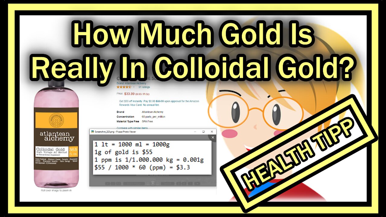 How Much Pure Gold Is Really In Colloidal Gold?