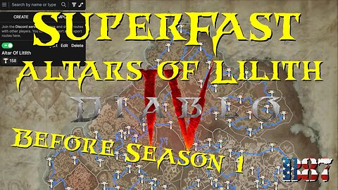 The BEST Altar of Lilith route overlay