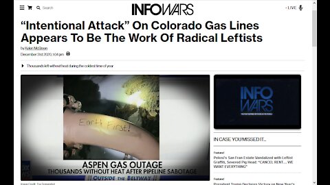 Intentional Attack On Colorado Gas Lines Appears To Be The Work Of Radical Leftists - News Minute