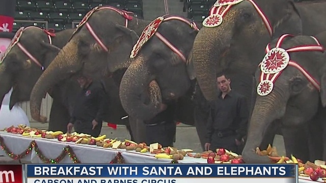 Breakfast WIth Santa And Elephants