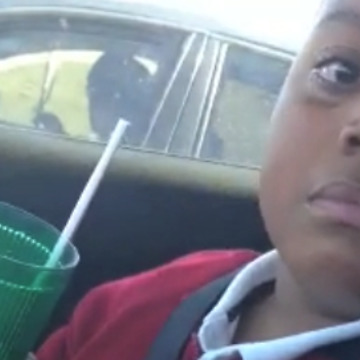 A Kid Freaks Out After Stealing A Cup