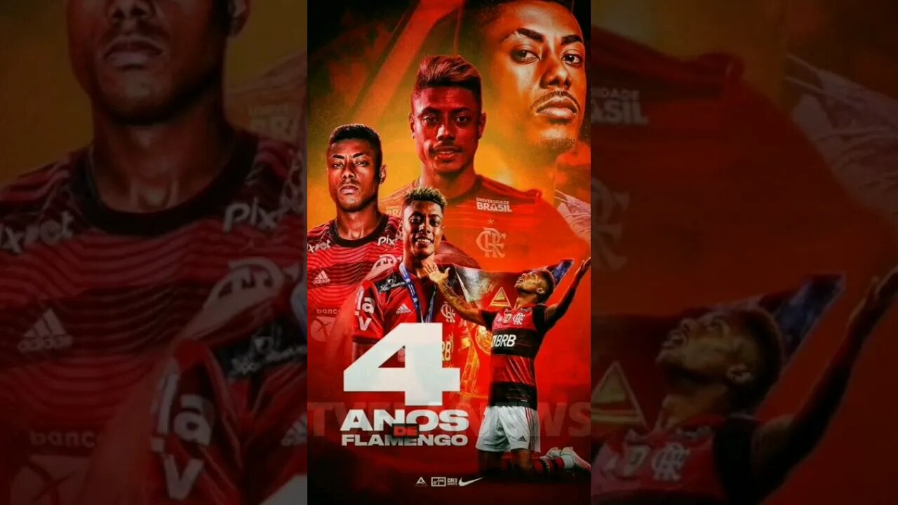 BRUNO HENRIQUE 4 ANOS DE MENGÃO 🤩❤️🖤 OTOPATAMAR 😎🏆