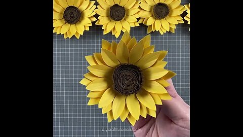 MAKE A PAPER SUNFLOWER #shorts