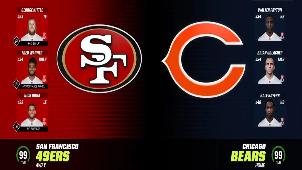 Madden 23 49ers vs Bears Simulation Normal Speed S1 W1