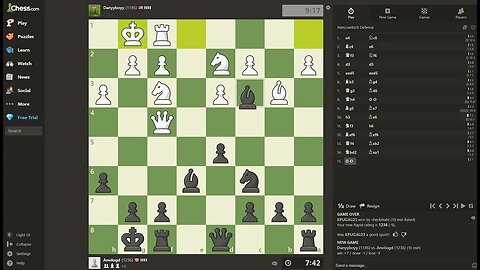 Daily Chess play - 1200s