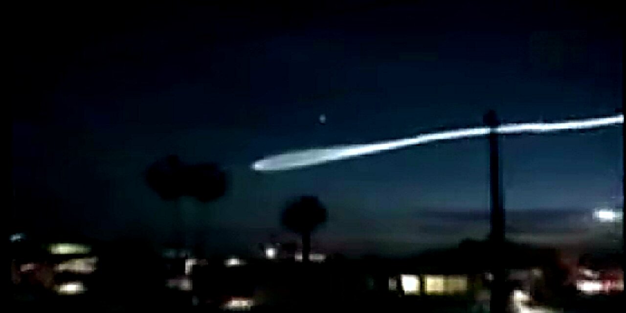 Vandenburg UFO Wormhole or Missile Test