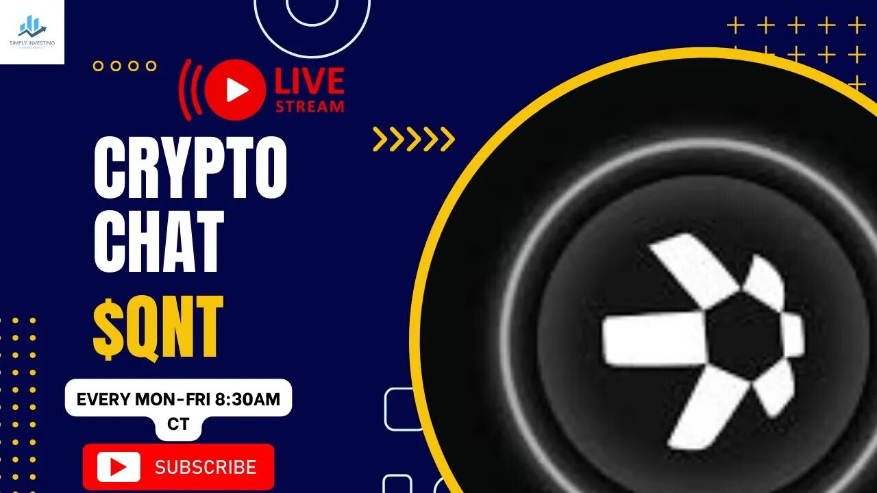 CRYPTO MORNING CHAT - $QNT and Overledger Live!!!