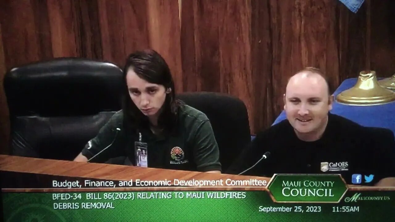 MAUI WILDFIRES DEBRIS REMOVAL 9-25-23 Questioning the Resources 18