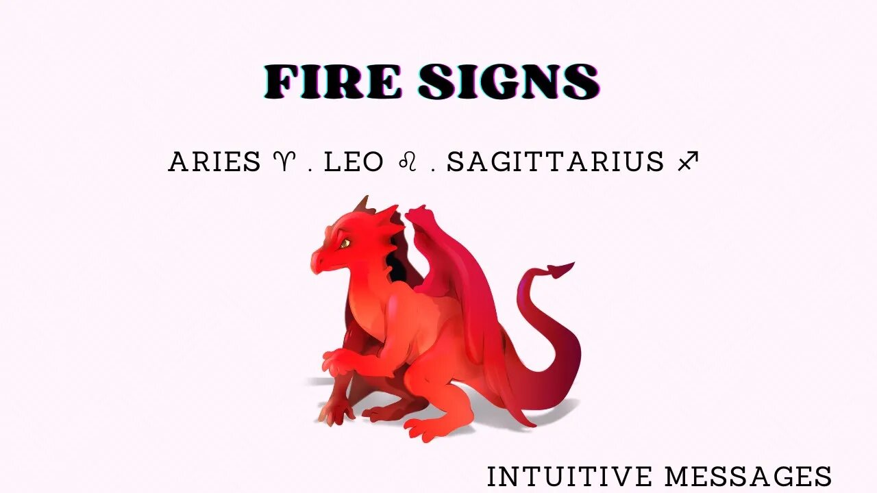 Fire Signs Intuitive Message • Pick-a-card • ♈️♌️♐️