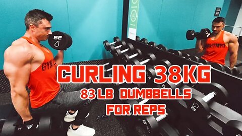 Trying to Curl 38kg / 83lbs after Biceps Injury