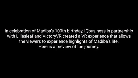 Virtual reality journey to 'walk in Mandela's footsteps' launched (PKJ)