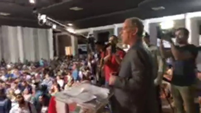 Ciro em convenção do PDT, em Campo Grande