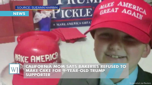 California Mom Says Bakeries Refused To Make Cake For 9-Year-Old Trump Supporter