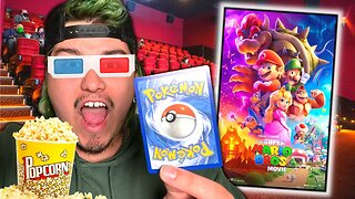 Sneaking Pokemon Packs INSIDE The New Mario Movie