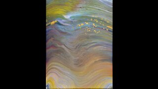 "Floating" - Acrylic Straight Pour - Paint Pouring Tutorial - Abstract Art