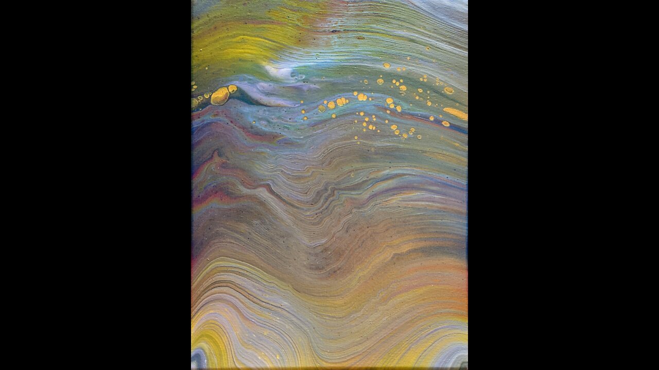 "Floating" - Acrylic Straight Pour - Paint Pouring Tutorial - Abstract Art