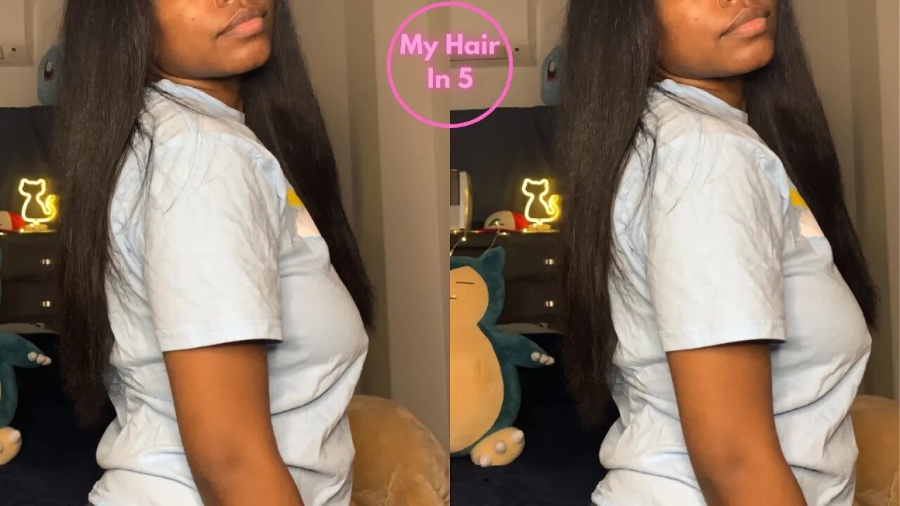 I Got Inspired To Straighten My Waist Length Hair | My Hair In 5