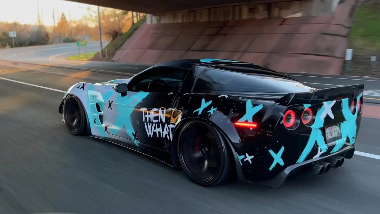 New 2022 Car TREND? Printed Color Fade Graphics | Mike Myke Goes For A CRAZY Design On The C6