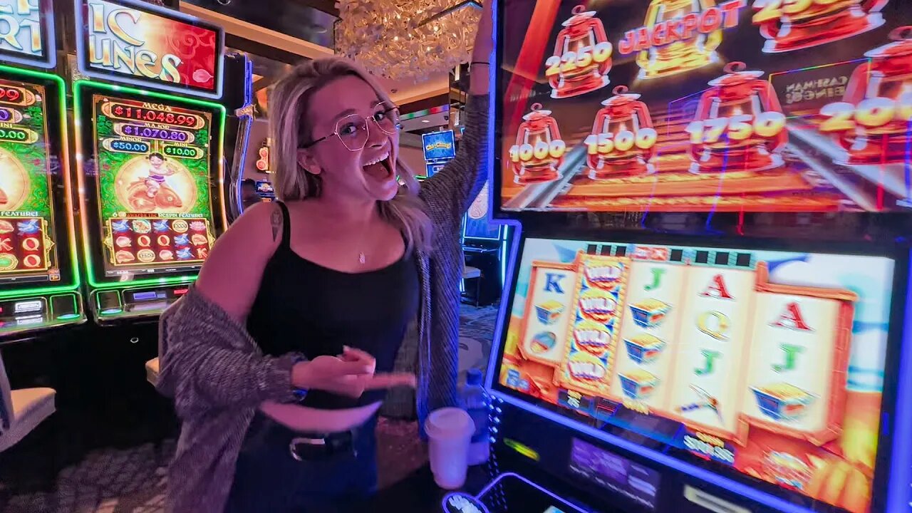 Her INSANE WIN On A Low Limit Slot Machine!