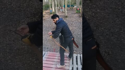 STRINGING MY 66LBS BOW