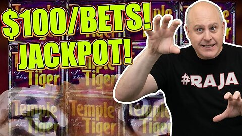 $100 SPINS! Max Bet Temple Of The Tiger Jackpots!