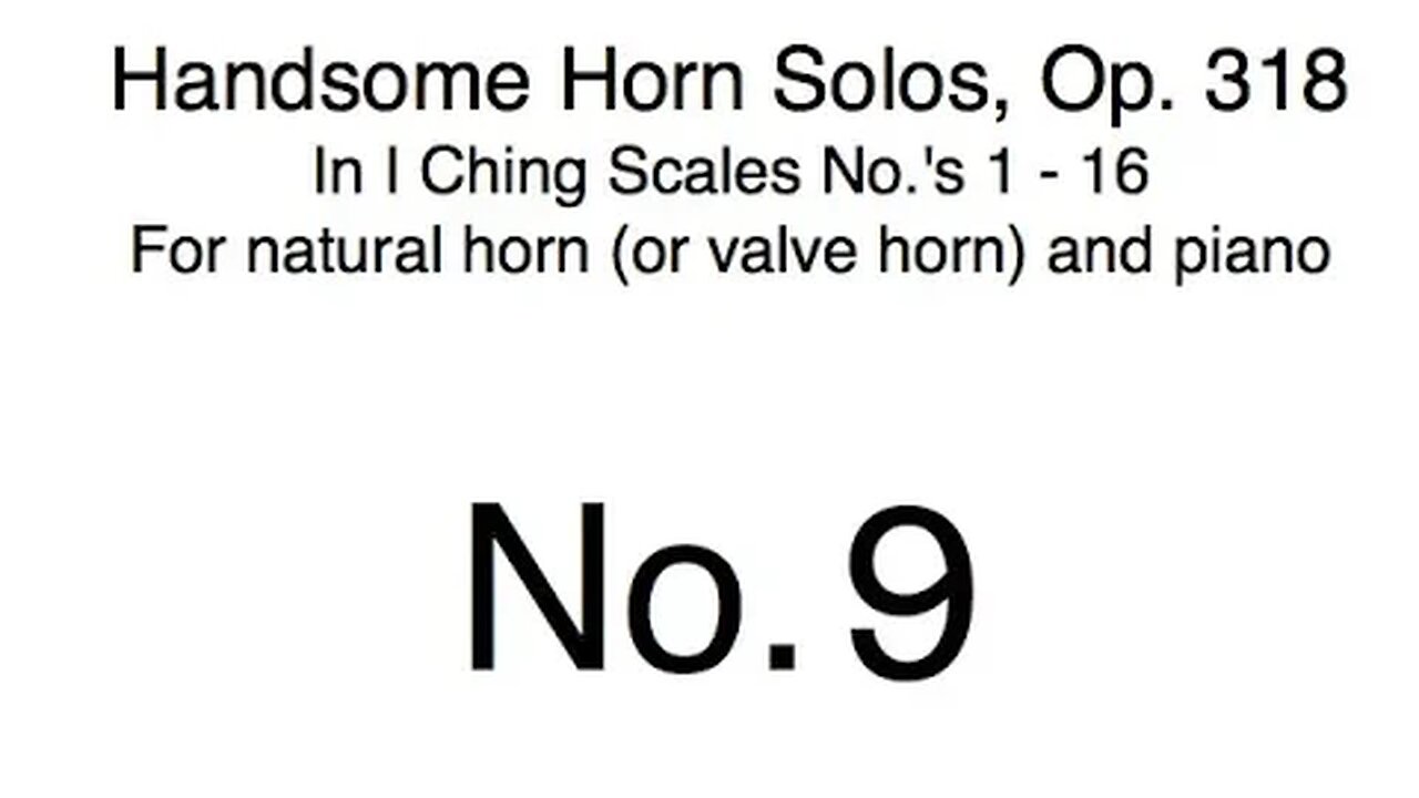 Richard Burdick's Handsome Horn Solos No. 9, Op. 318 No. 9 for horn & piano #Richard #Burdick #Horn